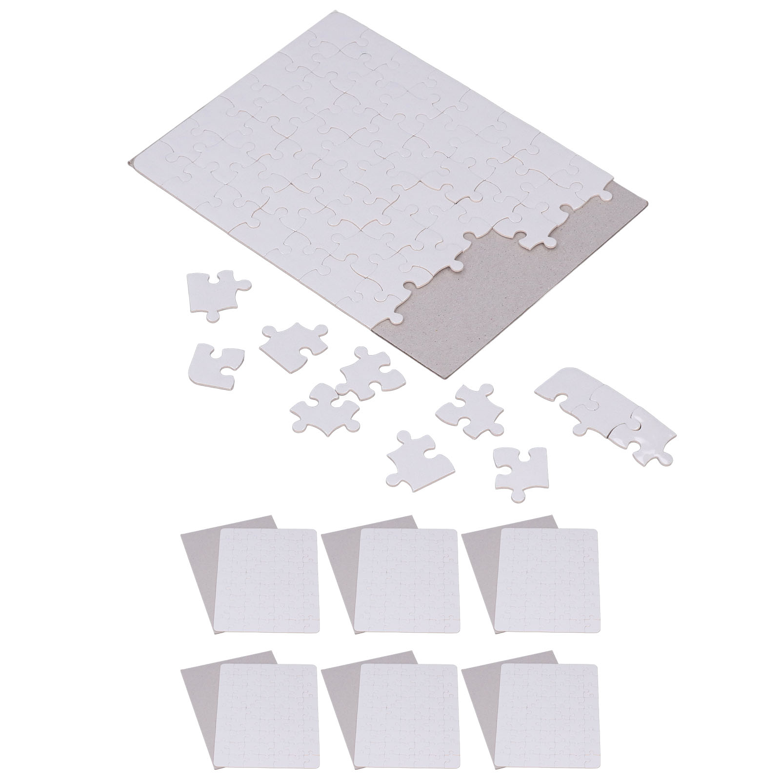 6 مجموعة الألغاز الفارغة 13x18 - مراجعة Puzzle Blank White وسعره