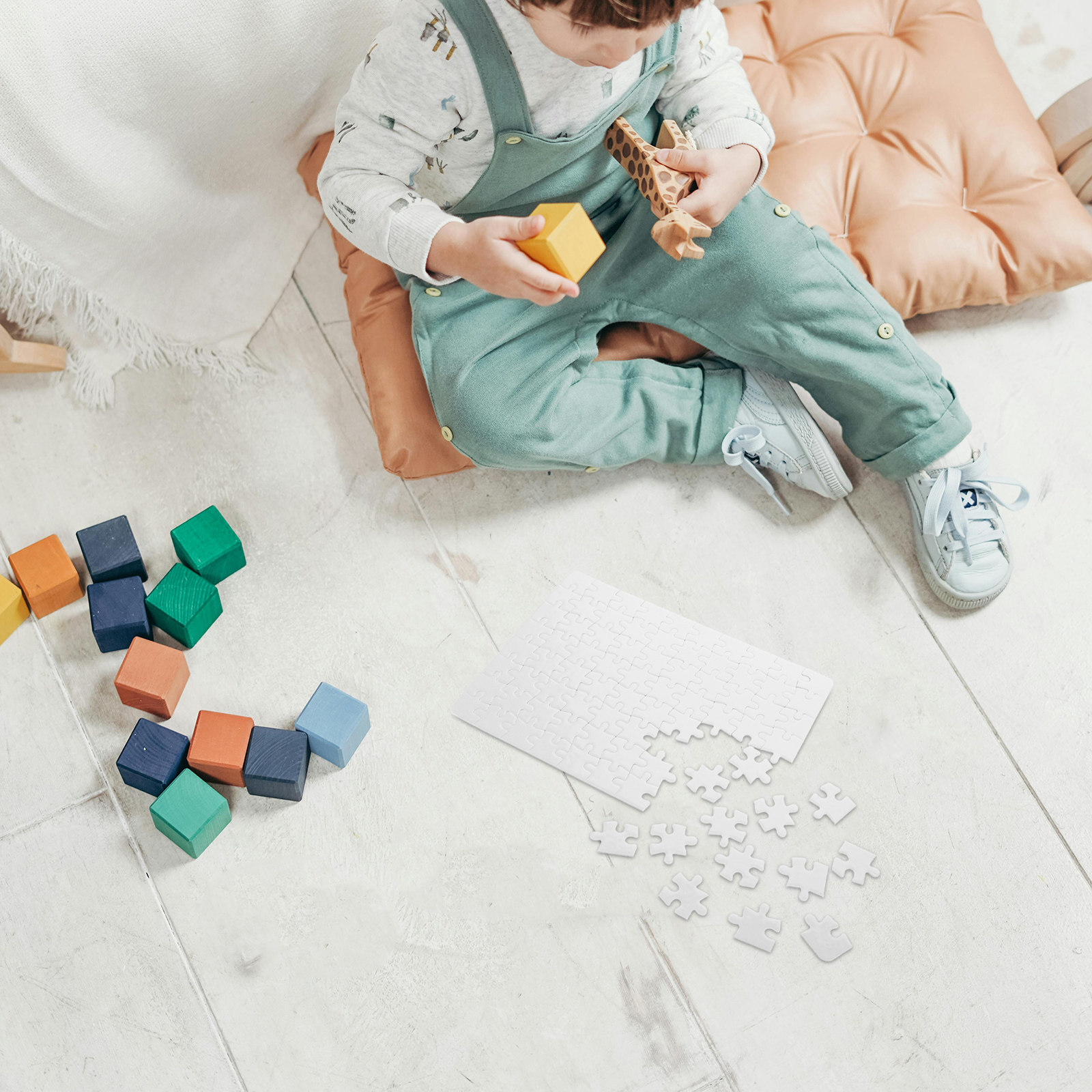 4 أوراق لوحة ألغاز بيضاء فارغة - مراجعة Puzzle Blank White وسعره