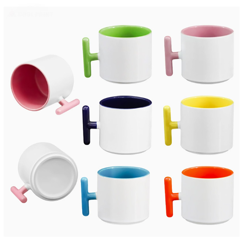 2 قطعة الإبداع T-شكل مقبض السي - مراجعة Sublimation Mug White وسعره