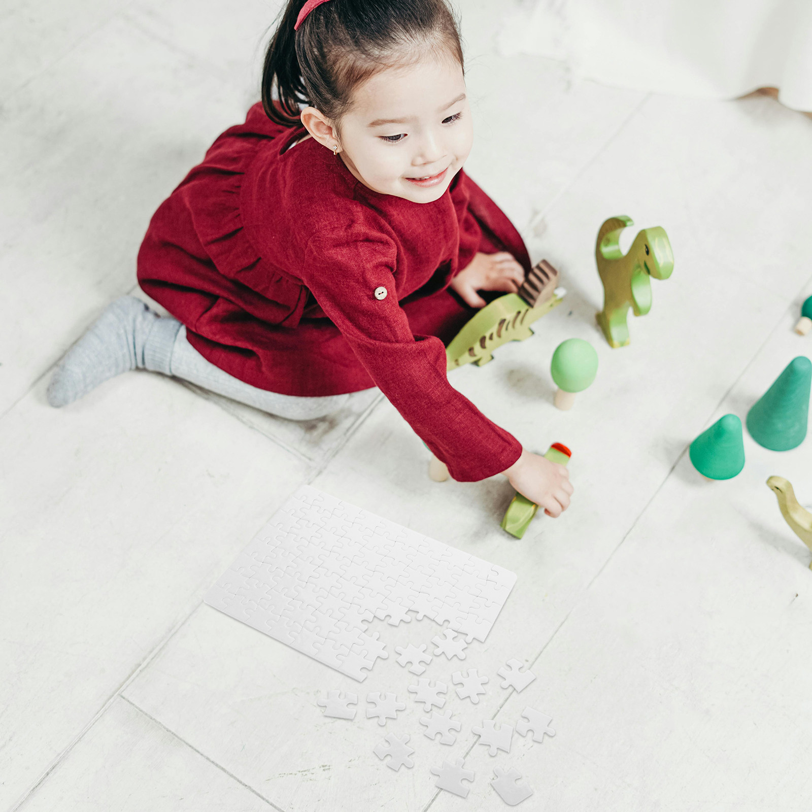 4 قطع ألغاز بيضاء فارغة للطباع - مراجعة Puzzle Blank White وسعره