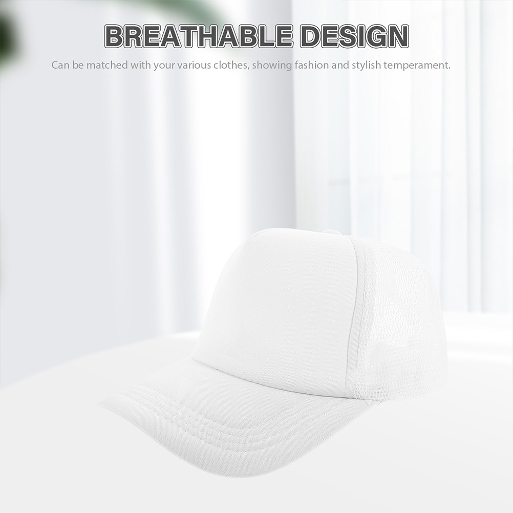 5 قطع من قبعات البيسبول الشبكي - مراجعة Hat Sublimation Blank وسعره
